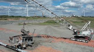 Dragline working in the UK 🇬🇧 [upl. by Kinata650]