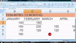 Cash Flow Projection 12 months using Excel Basic Intro  Very Simple [upl. by Dhiman]