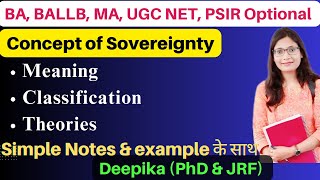 Sovereignty Meaning Definition and Types [upl. by Aernda220]