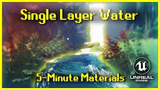 Single Layer Water  5Minute Materials UE4UE5 [upl. by Emera68]