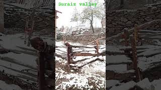 Guraz Valley Snow fall nature meadows viralshort mountainmeadow travel beautiful neelumvalley [upl. by Disini]