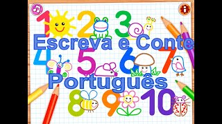 Escreva e Conte de 1 a 10 em Português [upl. by Brelje480]