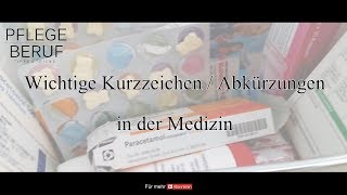 Wichtige Kurzzeichen  Abkürzungen in der Medizin üben und lernen [upl. by Gilson438]