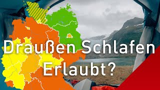 Wildcampen Teil 1  Was ist erlaubt – Outdoor Recht für Radreisen🏕️ Draußen Schlafen [upl. by Atiana]