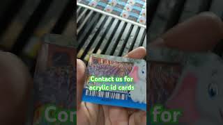 acrylic Id cards laser cuttingfarmerynatureofficial [upl. by Arimas]