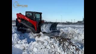 Move Big Snow with a Skid Steer Snow Blade [upl. by Wexler]