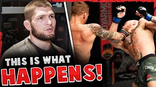 Khabib REACTS to Conor McGregor getting TKOd by Dustin Poirier Khabib reacts Michael Chandler [upl. by Shenan834]