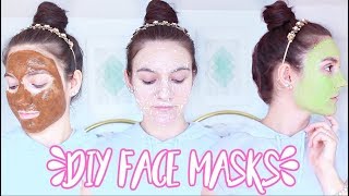 4 DIY FACE MASKS For ACNE OILY SKIN DRY SKIN [upl. by Yeltnarb11]