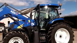 New Holland T6030 Elite 50KPH cw MX U10 Loader [upl. by Aracaj]