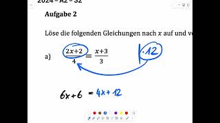 Gymnasium Aufnahmeprüfung M1 2024 A2a [upl. by Ahsilrac212]