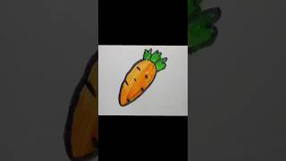 Carrot drawing easyhow to draw carrotcarrotcarrotdrawingdrawingforkidsdrawingideasvegetables [upl. by Ilrak857]