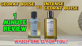 Mancera Cedrat Boise vs Mancera intense Cedrat Boise  New Mancera intense Cedrat Boise perfume [upl. by Trip]