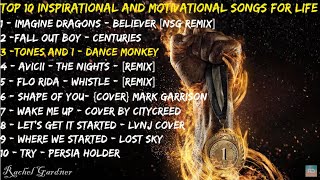 Top 10 Inspirational And Motivational Songs For Life Lyric Video  Rachel Gardner [upl. by Ahsineb]