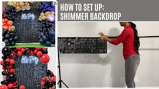 HOW TO SETUP AMAZON SHIMMER WALL BACKDROP [upl. by Nho437]