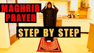 MAGHRIB PRAYER  This is how to pray Maghrib Salat  correct way to pray in Islam  Muslim prayer [upl. by Ailana]