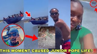 Shocking Footage Shows Moment Junior Pope Friend Made Boat Capsize‼️As Crew Members are Laid to Rest [upl. by Naihtsirc]