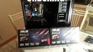 Unboxing and Install of 2 ASUS radeon HD 7850 video cards [upl. by Abernathy423]