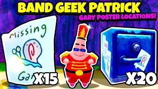 Band Geek Patrick MORPH ALL 15 LOCATIONS  Roblox SpongeBob Simulator [upl. by Baylor]