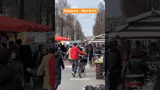 One of Amsterdam famous street Markets dapperstraat dappermarket dappermarkt [upl. by Ahsikahs]