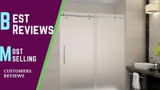 Aston Frameless Sliding Shower Door in Frosted Glass Door Reviews [upl. by Naj]