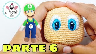 Bordando ojos de Luigi Amigurumi  Parte 68  Angels crochet by Mariangeles Gala NIVEL AVANZADO [upl. by Jeremias875]