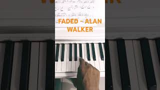 Tutorial piano easy  Faded Alan Walker piano pianomusic pianotutorial easypiano pianoeasy [upl. by Novyaj197]