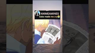 sabo reaction to Aces death😭💔onepiece sabo ace [upl. by Zorine455]