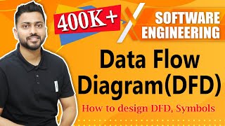 What is DFD How to design DFD Symbols examples full explanation [upl. by Nylaroc]