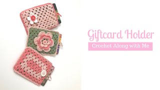 Crochet Giftcard Holder Tutorial  Crochet Tutorial [upl. by Magdala]