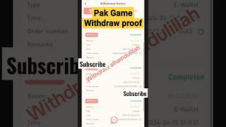 Pak Games Real Earning  Pak Games Withdraw  Earning Apppakgames onlineearningapp2024 earning [upl. by Henriques]