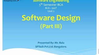 Software Engineering  Software Design Part 3 [upl. by Ahsinik967]