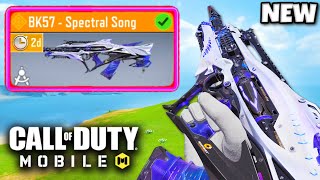 NEW LEGENDARY BK57  SPECTRAL SONG 😍 COD MOBILE [upl. by Nodgnal]