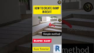 How to create Ramp in Revit shortsshort videorevit tutorialssloped floorrevit shortsramprevit [upl. by Wiles]