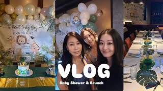 VLOG Baby Shower amp Brunch the next day [upl. by Oilime]