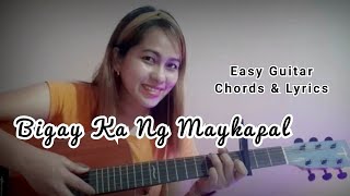 Bigay Ka Ng Maykapal  Female Version Guitar Cover  Chords amp Lyrics guitarcover guitartutorial [upl. by Ondrea]