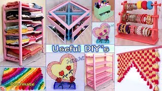 10 Home Use DIY Room Decor amp Organizer Idea  DIY Projects [upl. by Wsan817]