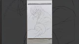 How to Draw Outline of Anime Drawings shorts [upl. by Bary461]