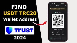 Find and Copy USDT TRC20 Wallet Address on Trust Wallet 2024 [upl. by Atinet]