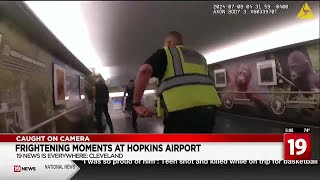 Machete wielding man arrested at Cleveland Hopkins Airport [upl. by Ecnerwaled]