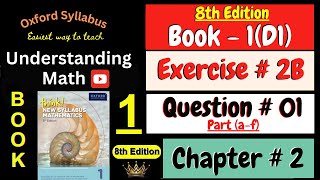 D1 Math Book Chapter 2 Exercise 2B Question  01 Part af  Fractions  Understanding Math [upl. by Acirred]