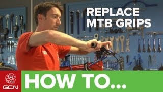 How To Change Mountain Bike Grips [upl. by Nnybor]