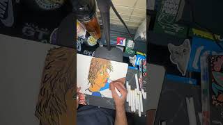 New paint sticks 🎨 artist youtubeshorts art creative timelapse sketchbook chill artwork [upl. by Aurthur187]