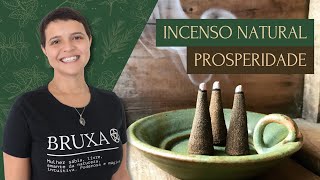 Como fazer um Incenso Natural para Prosperidade Cone e Cascata  Bruxaria Natural [upl. by Madalena787]