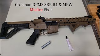 Crosman DPMS SBR R1 MPW  MISFIRE FIX [upl. by Wallford]