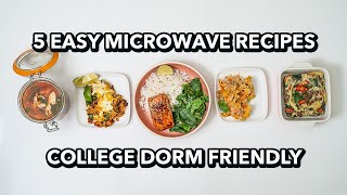 5 Microwave Recipes  College Dorm Friendly [upl. by Stucker63]