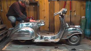 Man Restores 40YearsOld Abandoned Motorcycle Back to New  Start to Finish by restorwerke [upl. by Goran]