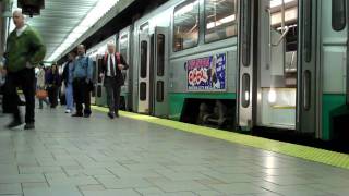 Boston MBTA Red Line Orange Line Green Line [upl. by Akirdnwahs]