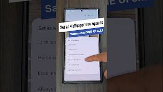 Samsungs new Set as Wallpaper options for AOD Call Background amp Alarm  ONE UI 611 Update [upl. by Nirrej]