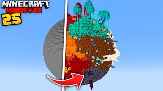 I Built a Planet in Minecraft Hardcore [upl. by Genisia]