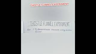 Thistle Funnel Experiment  Plus Two Botany Practical👍 [upl. by Niarb]